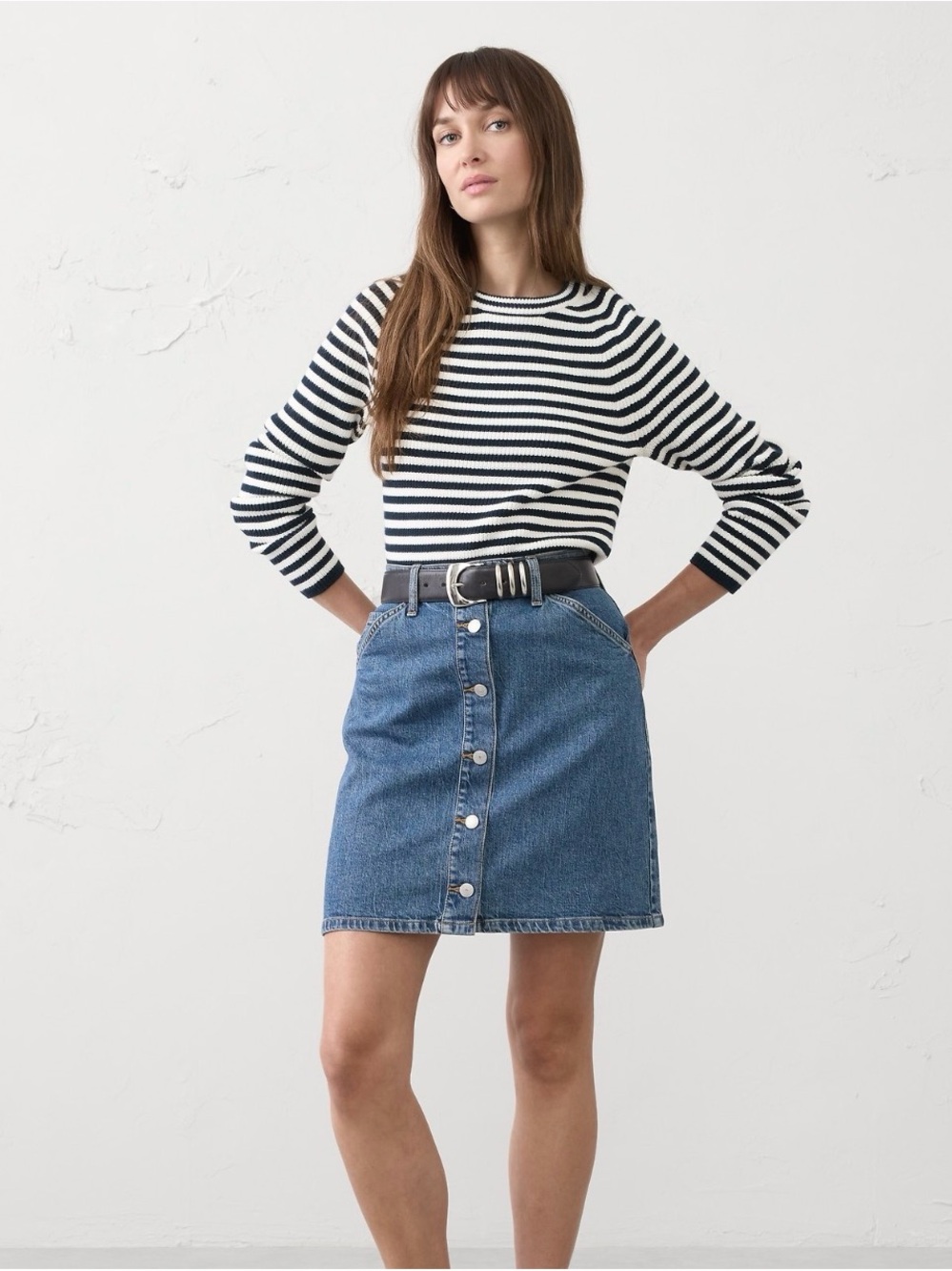 Banana Republic Factory Denim Utility Mini Skirt